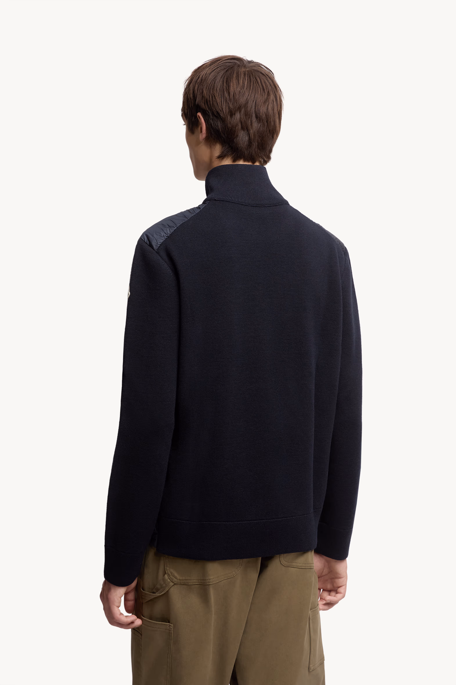 Cardigan zippé matelassé Hommes Bleu marine Moncler 5